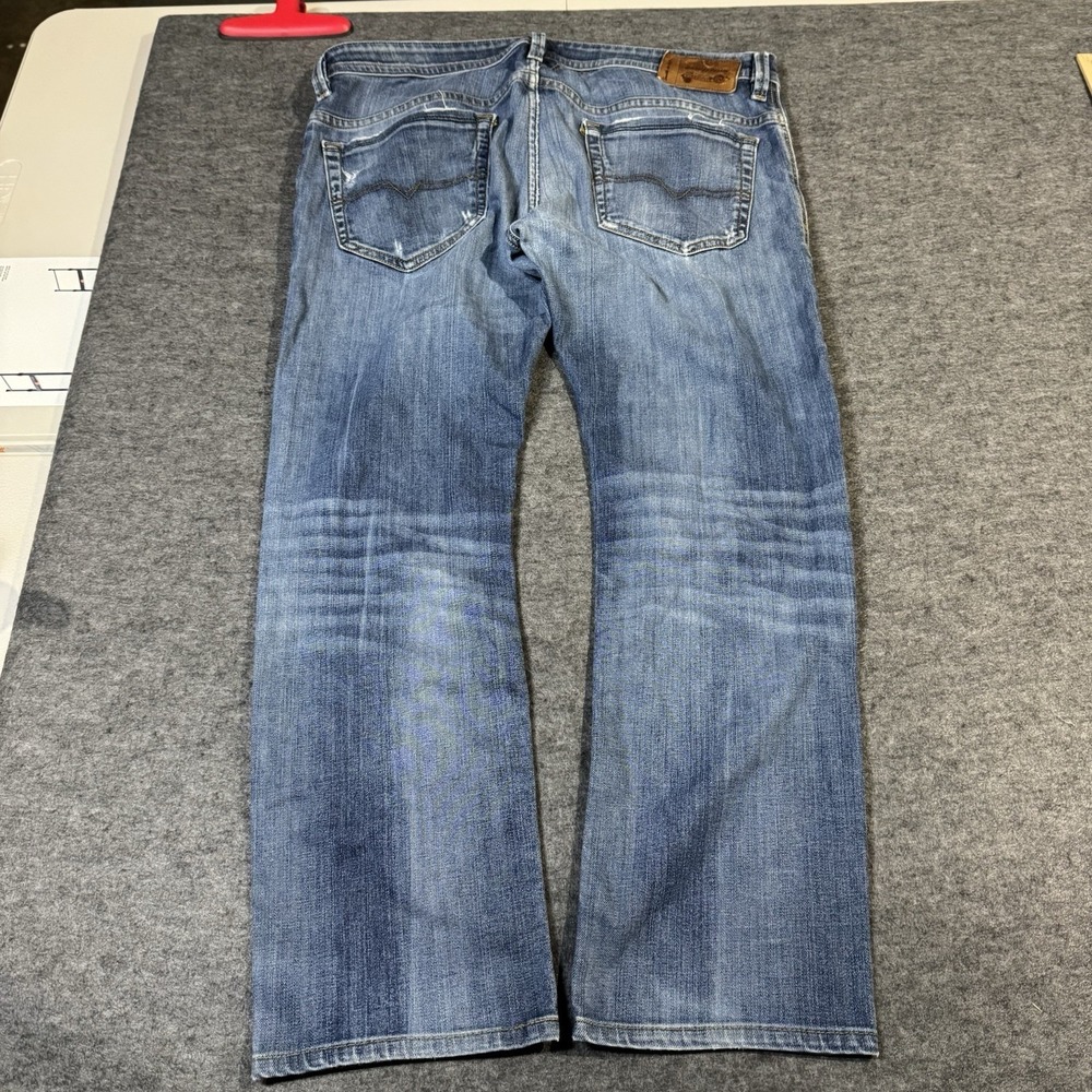 Diesel Thavar Slim Skinny Jeans Mens 34x32 (36x27) Blue Denim Distressed Y2K
